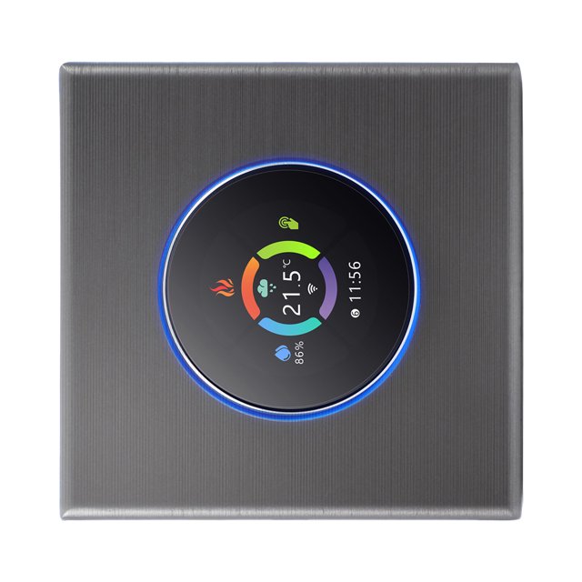 Thermostat Intelligent Wi-Fi Programmable Contrôleur de Température Programmable Hebdomadaire Contrôle par Bouton/ Application Mobile/ Commande Vocale
