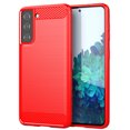 thumbnail image 1 of PANDACO Red Brushed Metal Case for Samsung Galaxy S21, 1 of 4
