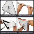 thumbnail image 3 of MesaSe Triangle Cleaning Mop 360° Rotatable Adjustable Length Soft Super Water Absorption Dry and Wet Wall Cleaning Mop for Floor Wall Window Cleaning, 3 of 9