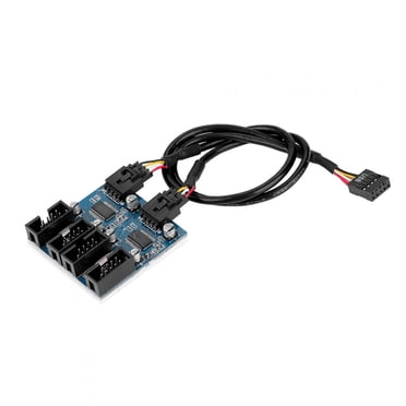 USB Motherboard Header,Motherboard 9 Pin USB USB Motherboard Pin USB Header Male Optimal Efficiency