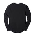 thumbnail image 3 of Shirts for Men Long Sleeve Basic Sweatshirts Loose Fit Solid Color Crewneck Pullover T-Shirt, 3 of 7