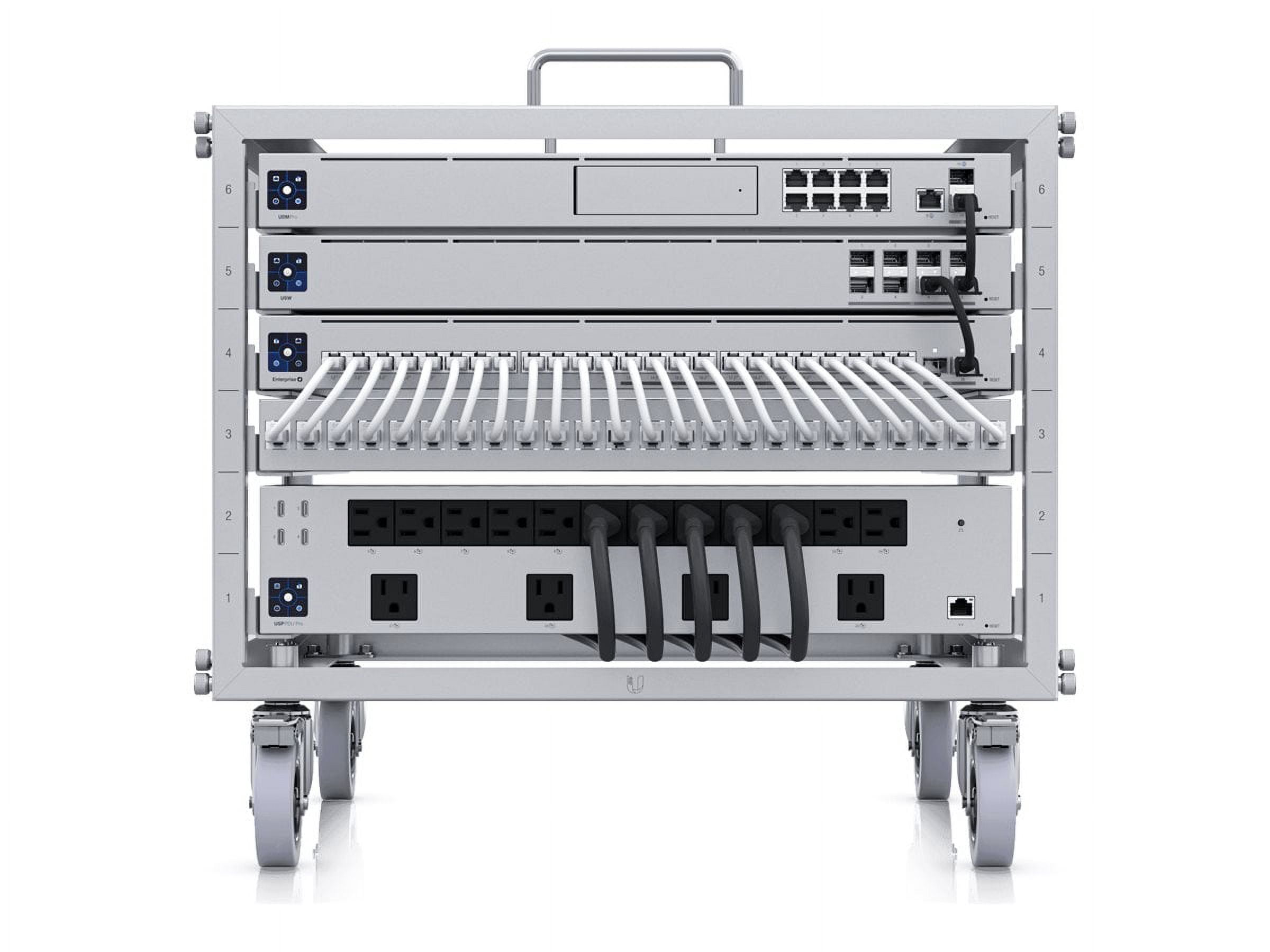 Ubiquiti UniFi - Mobile rack open frame - toolless - 6U