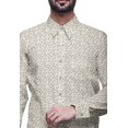 thumbnail image 3 of BESTMAN Cotton Formal Shirts For Men Slim Fit Printed Full Sleeve Shirts For Men, 3 of 5