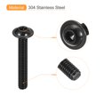 thumbnail image 4 of Unique Bargains Flanged Button Head Socket Cap Screws, 25 Pack M6x40mm 304 Stainless Steel Bolts, 4 of 5