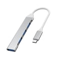 thumbnail image 2 of Chmadoxn Mini Type-c Hub Extensions, 4 Port USB , Type-c Adapter Station, Slim Portable Data Hub, Type-c Splitter Aluminum Expansion dock, 2 of 8