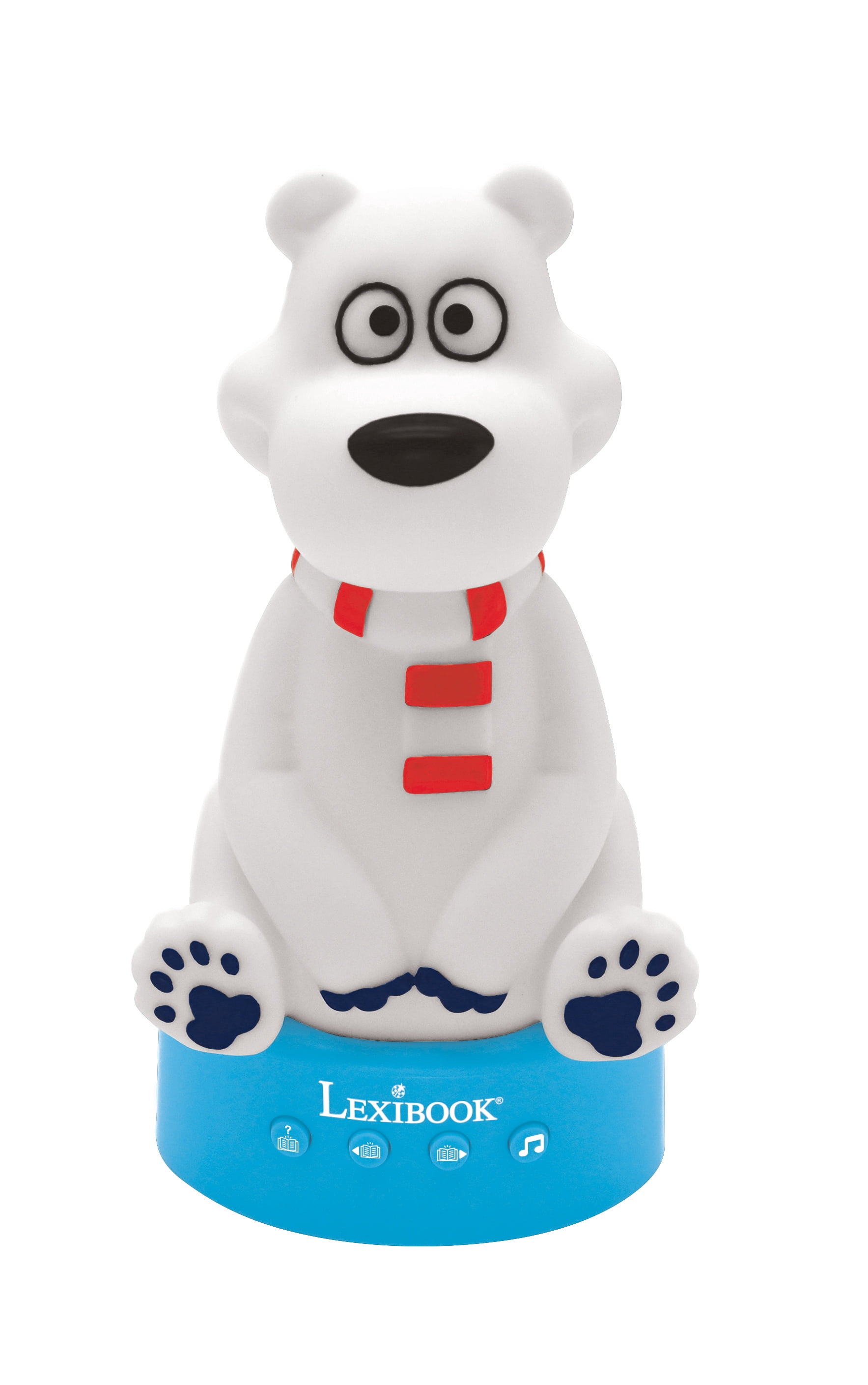 3D design Teddy Bear story teller with night light, music and color change 17cm (English)