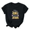 thumbnail image 2 of EGNMCR Chandails de Pâques pour Femmes Chandails Imprimé de Pâques Imprimé Manches Courtes Décontracté Ample Haut Manches Courtes Col Rond Haut/chemise T-Shirts pour Femmes, 2 of 3