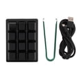 thumbnail image 2 of 12 Key Mechanical Gaming Keyboard, One Handed Programmable Mechanical Keyboard, RGB Multifunctional Mechanical Gaming Keypad Mini USB Wired RGB Red Switch Macro Keyboard, 2 of 7