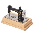 thumbnail image 3 of Dollhouse Sewing Machine, Lifelike Fine Workmanship Dollhouse Miniature Sewing Machine  For Decoration Wood Color, 3 of 8