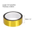 thumbnail image 2 of Unique Bargains Gold Tone Metalized Tape 1.2 Inch x 55 Yards Decor Tape for DIY, 2 of 6