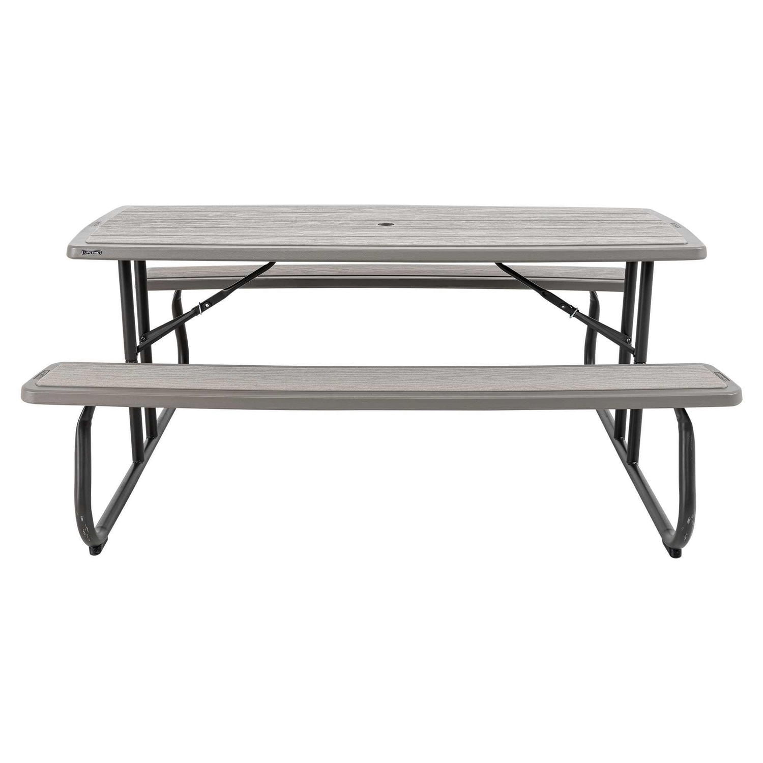 LIFETIME - Table de pique-nique pliante de 6 pieds, gris Rough Cut