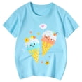 thumbnail image 4 of HNMKIU T-Shirt à Manches Courtes Imprimé Mignon pour Filles à Col Rond pour Enfants T-Shirt Graphique Haut pour l'Été Confortable pour Tous les Jours Tenue Active Stylée pour Filles, 4 of 4