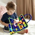 thumbnail image 2 of Dvkptbk Busy Board Sensory Toy Set For Autisms Dinosaur Theme Undersea Theme 26 Letters Learning Activities Motor Skills Travel Toy Maximum Activity, 2 of 7