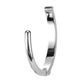 thumbnail image 4 of Hinged Clicker Belly Button Rings 14G Titanium Clear CZ Top Navel Ring Belly Piercing Jewelry 3/8", 4 of 6