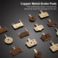 thumbnail image 3 of Bike Disc Brake Pads Copper-Based Semi-Metal Brake Pad Wear Resistant Brake Parts for Mountain Bike, 3 of 8
