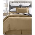 thumbnail image 1 of Ultra Soft 1800 Series 3 PC Striped Duvet Set (Full/Queen, Taupe), 1 of 3