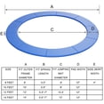 thumbnail image 2 of Gymax 12FT Trampoline Replacement Safety Pad Bounce Frame Waterproof Spring Cover Blue, 2 of 8