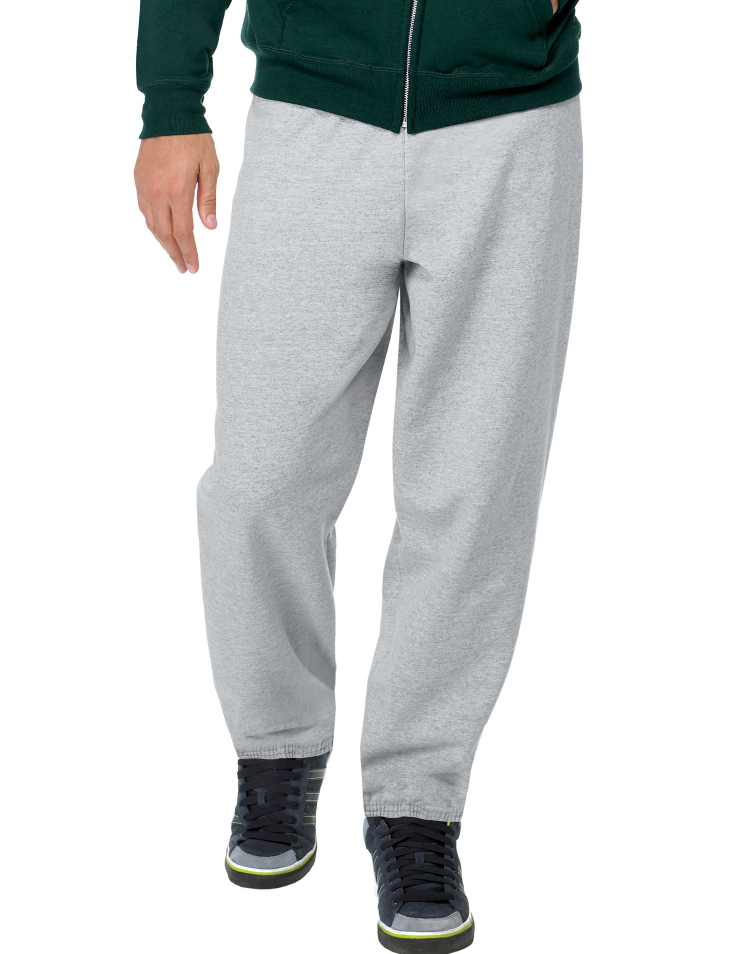 Hanes ComfortBlend EcoSmart Men`s Sweatpants - Best-Seller, 2XL, Ash