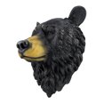 thumbnail image 3 of Black Bear Head Wall Sculpture, 16 Inch Realistic Bust, 3 of 4