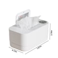 thumbnail image 3 of Wipes Warmer and Dispenser | Intelligent Temperature Control | Surround Uniform Heating | Large Capacity Holds 150 Wipes | Silent Operation | Portable Moisture-Seal Design | 9.5x20x12cm | ABS, 3 of 7