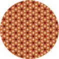 thumbnail image 1 of Ahgly Company Tapis Rond Lavable en Machine Intérieur Transitionnel Rouge Écarlate, 8 Pieds Rond, 1 of 7