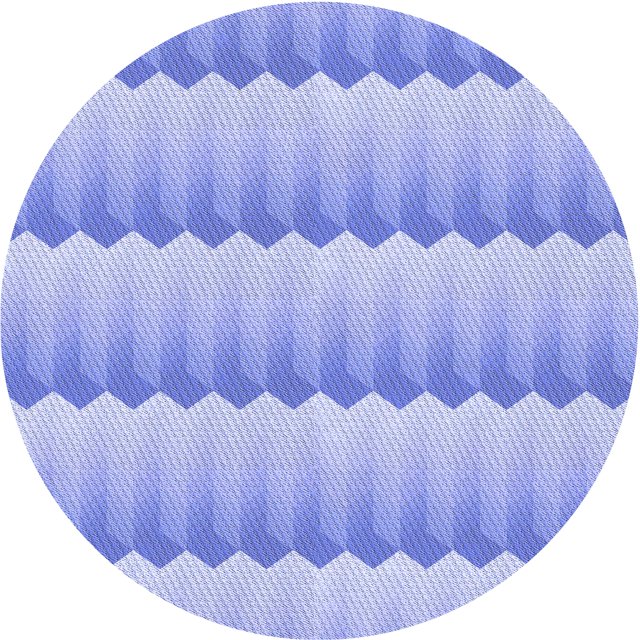 Ahgly Tapis Rond Lavable en Machine Intérieur Transitionnel Bleu Ardoise Clair, 4 Pieds Rond