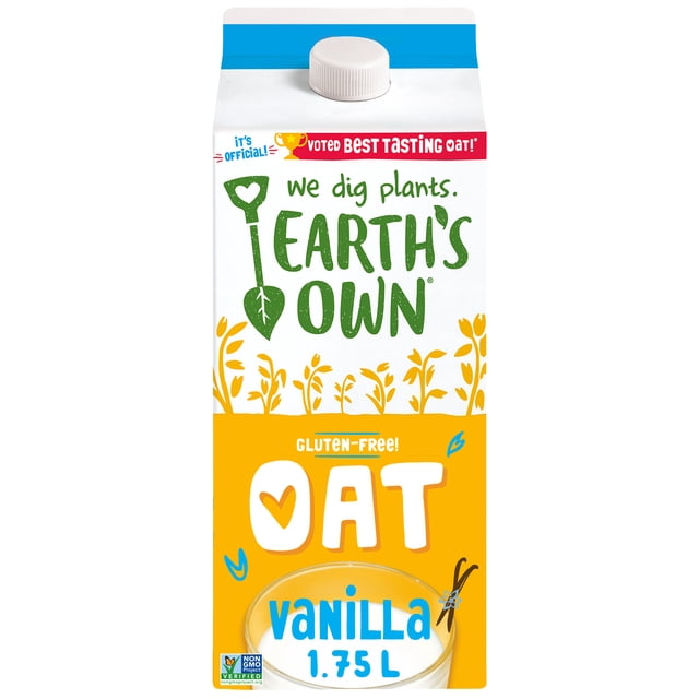 Earth's Own Gluten-Free, Vanilla Oat Milk Alternative, 1.75L