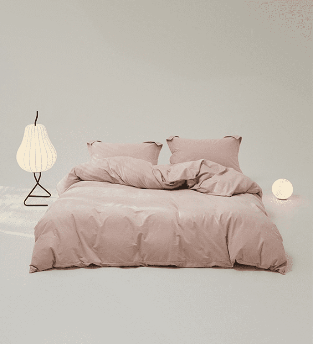 Zhuge Bed Sheets Set, Bedding Sheets Pillowcases Kit, Twin Bed Set, Hotel Bedding, Home Decor(Pink)