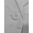 thumbnail image 4 of Innerwin Blazers Solid Color Women Cardigan Jacket Work Shawl Neck Slim Fit Business Jackets Light Grey S, 4 of 6