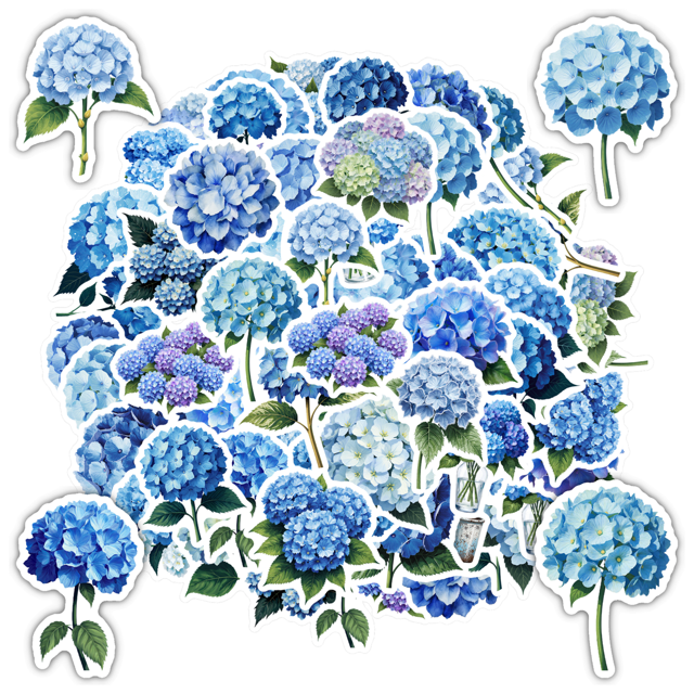 35pcs Floral Stickers Flower Stickers Nature Stickers Hobby Stickers for Laptops Notebooks Suitcases