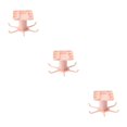 thumbnail image 1 of Maytalsory 1/2/3/5 Kitchen Hanger Self-adhesive Replacement Solid Color Punch-free 360 Degree Rotatable 6 Claw Detachable Mug Brush Rack Pink 3PCS, 1 of 6