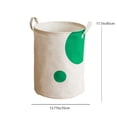 thumbnail image 3 of Panier à Linge Sale en Coton et Lin Grande Capacité, Seau de Rangement pour Jouets et Articles Divers, Panier de Rangement Multifonction Pliable Épaissi avec Sangle, 3 of 7