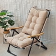 thumbnail image 2 of Feltree Thickened Suede Folding Cushion 2-Piece Set for Chair Recliner and Rocking Chair - Comfortable Support with Easy Clean Home Decor, 2 of 8