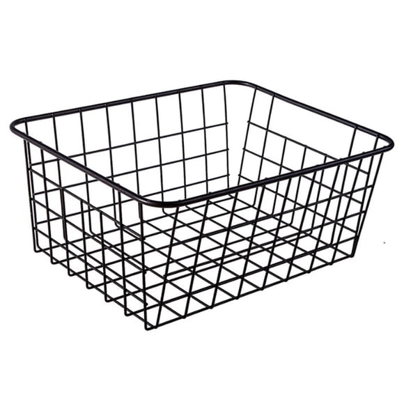 Wire Storage Bins, Steel Metal Basket Household Decor for Bathroom