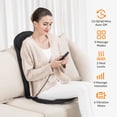 thumbnail image 2 of Snailax Back Massager with Heat, Soothing Memory Foam Massage Chair Pad for Home Use, Father's Day Gift, 2 of 6