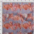 thumbnail image 4 of oneOone Georgette Viscose Red Fabric Sea Shells Ocean Dress Material Fabric Print Fabric By The Yard 42 Inch Wide, 4 of 4