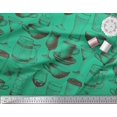 thumbnail image 1 of Soimoi Moss Georgette Fabric Jug,Wine Glass & Cups Print Sewing Fabric Yard 42 Inch Wide, 1 of 3