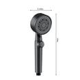 thumbnail image 3 of Tumotour Turbo Shower Head Home Bath Shower Nozzle Water Heater Filter Shower 5 Bathing Modes One Pressurised Water Stop Function Shower Head, 3 of 9
