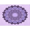 thumbnail image 1 of Ahgly Tapis Rectangulaire Lavable en Machine Intérieur Transitionnel Fleur Rose, 7 Pieds x 9 Pieds, 1 of 7