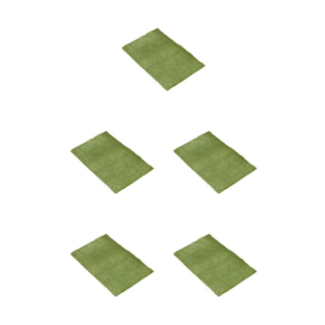 relayinert 1/2/3/5 Exquisite Crafted Carpet Quick-drying Strong Grip No Shedding Absorbent Yellow Green 40cm*60cm 5PCS