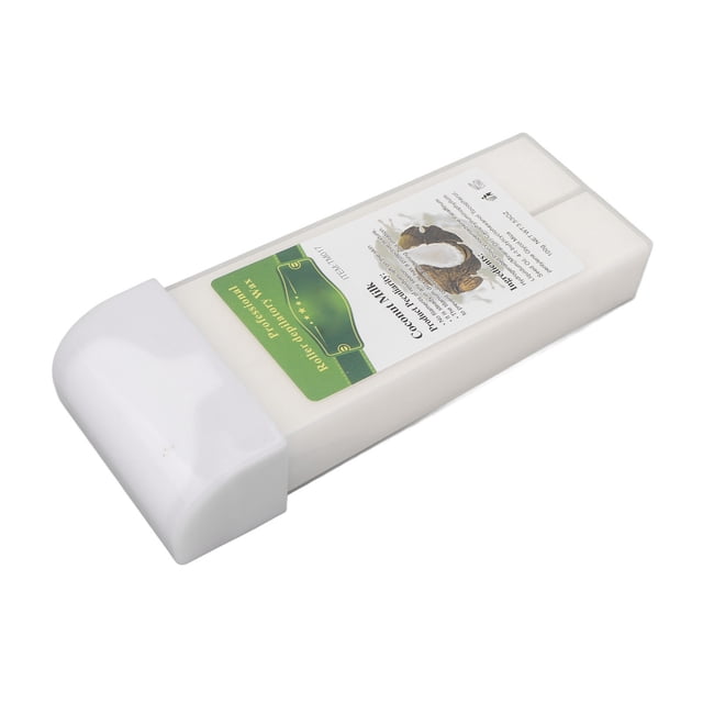 Depilatory Wax Refill, Roll On Wax Gentle Safe Hair Removal For Home Coconut Milk White,Gold