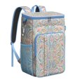 thumbnail image 1 of Vintage Fashion Cooler Backpack – Leak-Proof & Waterproof Backpack Cooler Bag with Plaid Print, High-Performance Insulation for Camping & Work Lunch, 1 of 6