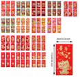 thumbnail image 3 of Ruiboury 6pack/lot Chinese Lunar Year Spring Festival Red Envelopes Wide Applications 209C,6pcs 6.7 inch, 3 of 6