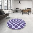 thumbnail image 4 of Ahgly Company Tapis Rectangulaire Lavable en Machine Intérieur Transitionnel Violet Raisin Vif, 5 Pieds x 8 Pieds, 4 of 7