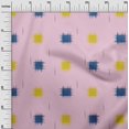 thumbnail image 2 of oneOone Cotton Poplin Fabric Small Motif Ikat Print Sewing Fabric BTY 42 Inch Wide, 2 of 4