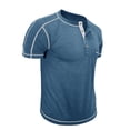 thumbnail image 3 of Wancir Chemises pour Hommes Liquidation Vente Mode Homme Chandail Décontracté Uni Manches Longues Col Rond Blouses, 3 of 5