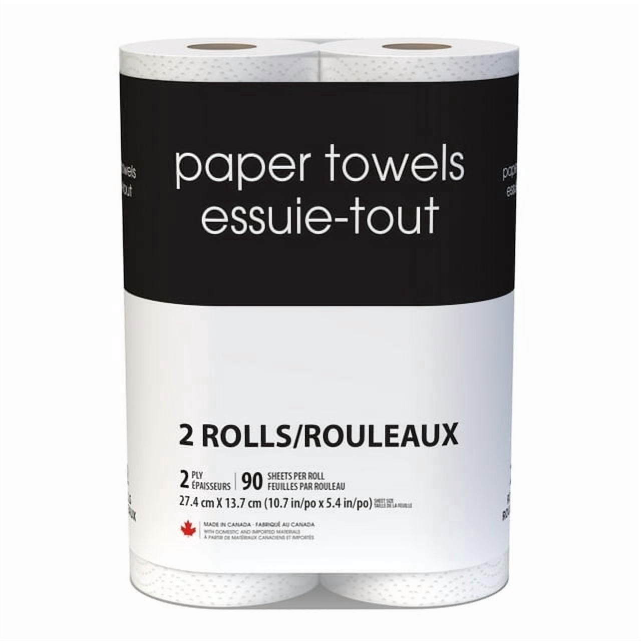 Black & White 2 Double Roll 90 Sheets 2-Ply Paper Towel