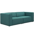 thumbnail image 5 of Modway Mingle 2-Piece Fabric Upholstered Loveseat in Teal Finish, 5 of 5
