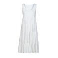 thumbnail image 4 of DPTALR Women's Holiday Summer Solid Color Sleeveless Party Beach Dress, 4 of 7