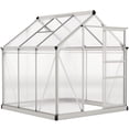 thumbnail image 1 of Outsunny Greenhouse, Walk-In Hot House, Clear PC Board with Sliding Door, 1 of 10